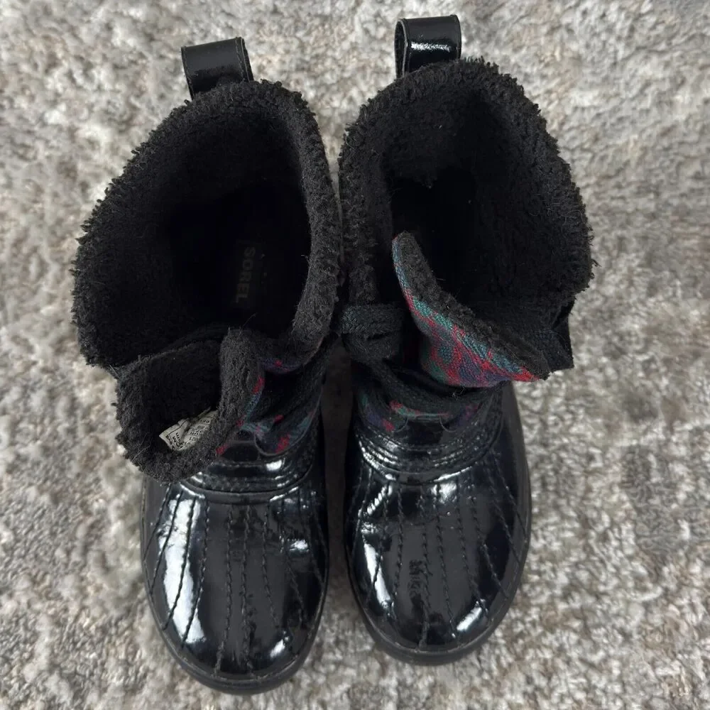 Sorel Sz 6 Waterproof Plaid Warm Lined Tivoli Winter Snow Boots Laced - Picture 3 of 11